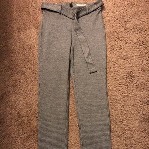 Straight leg houndstooth slacks